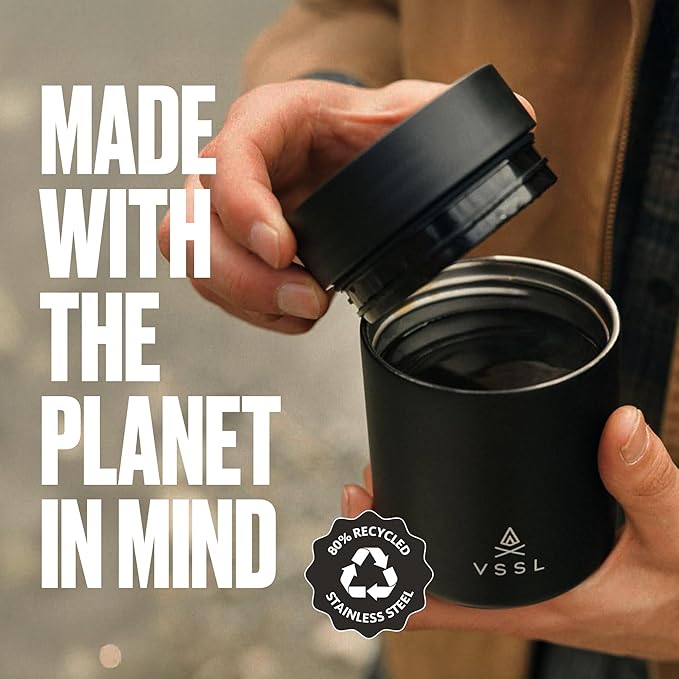 VSSL Nest 10 oz Mug, Stainless Steel, Double Walled, Vacuum Sealed & Integrates with VSSL Nest Products