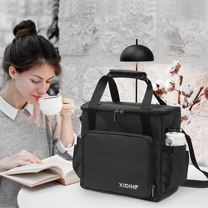 Coffee Maker Carrying Bag for Keurig K-Slim/K-Express//Ninja PB051/PB041ST/K-Iced - Ideal for Single Serve Coffee Brewer & Accessories