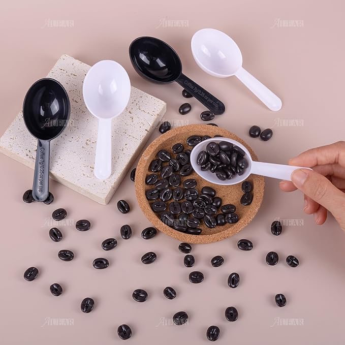 AUEAR, 10 Pack Tablespoon Coffee Scoop Plastic Measuring for Fruit Powder Seed Spices