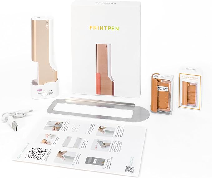LLRH Latte Art Food PrintPen DIY Image for Coffee Beer Cocktails Macaron Cookie, Bluetooth, for Home, Small Shops (Brown)