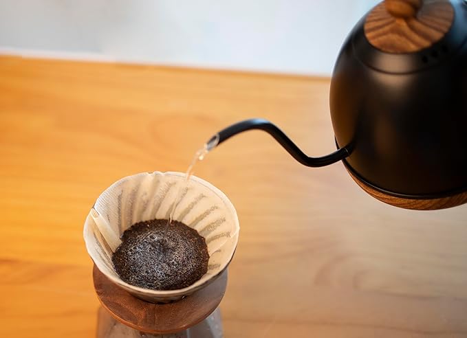 Electric Stainless Steel Gooseneck Kettle Temperature Control Variable For Coffee Tea Pour Over 1000 Watt Quick Heating,0.8QT,BPA free, dry-boil Protection, Touch Screen control 110VAC1000W US PLUG