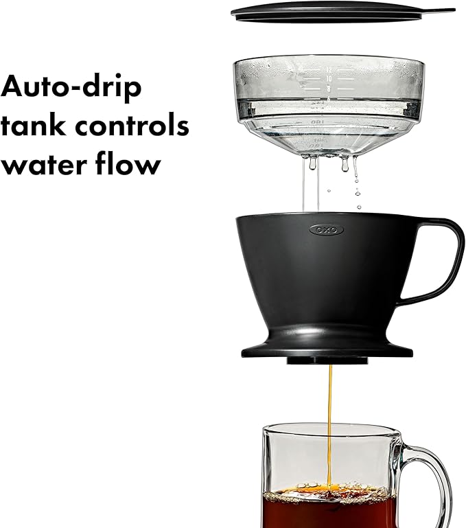 OXO Brew Pour Over Coffee Maker with Water Tank — Matte Black