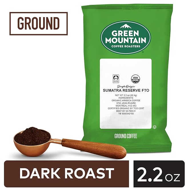 Green Mountain Coffee Roasters Sumatra Reserve FTO, Keurig Fractional Packs, 50 Count, 2.2 oz