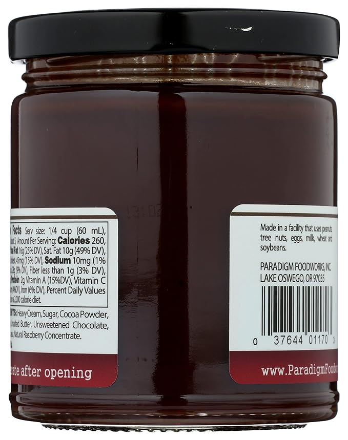 Paradigm Foodworks Raspberry Haute Fudge, 10 Ounce