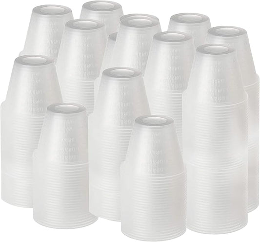 [5000 Count - 1 oz.] Perfect Stix Disposable Graduated Plastic Medicine Cups - For Mixed Pills, Medication Measuring, Resin Mixing, Mouthwash