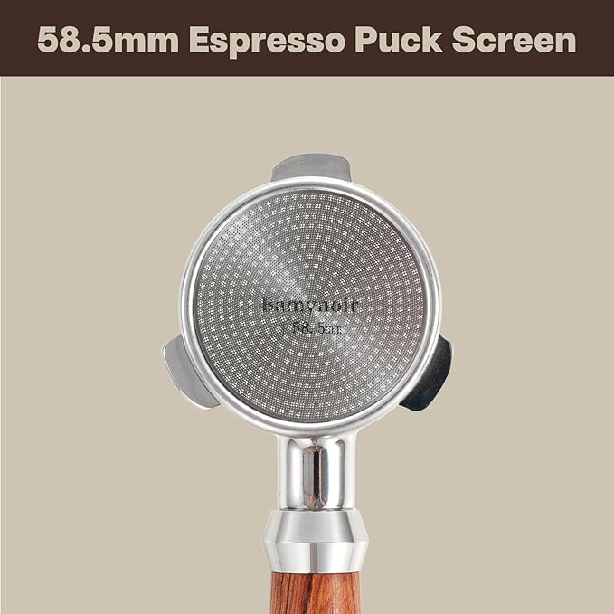 Espresso Puck Screen,58.5mm Puck Screen Compatible With Espresso Portafilter 58mm,Mesh Plate For Coffee Filter Basket,0.65mm Thickness,150μm,Stainless Steel (1 pack 58.5mm)