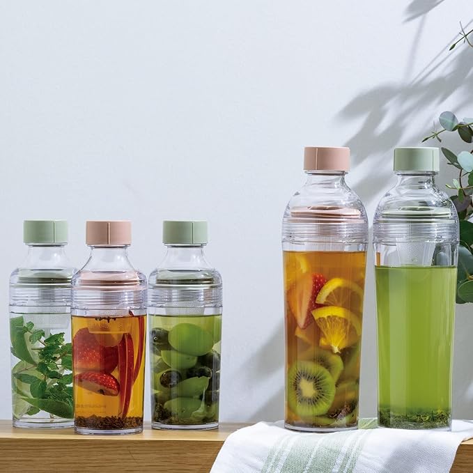 Hario Cold Brew Tea Portable Bottle, 400ml, Smoky Green