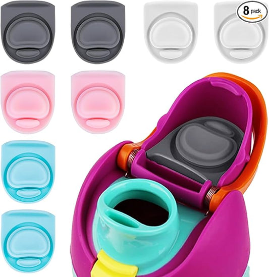 8 Pcs Replacement Rubber Seal Stopper Compatible with Owala FreeSip 32oz,Bottle Top Gasket Lid for Owala 16/19/24/32/40oz Seal Mouth Cap Silicone Stopper Parts Insert Accessories（4 colors 7