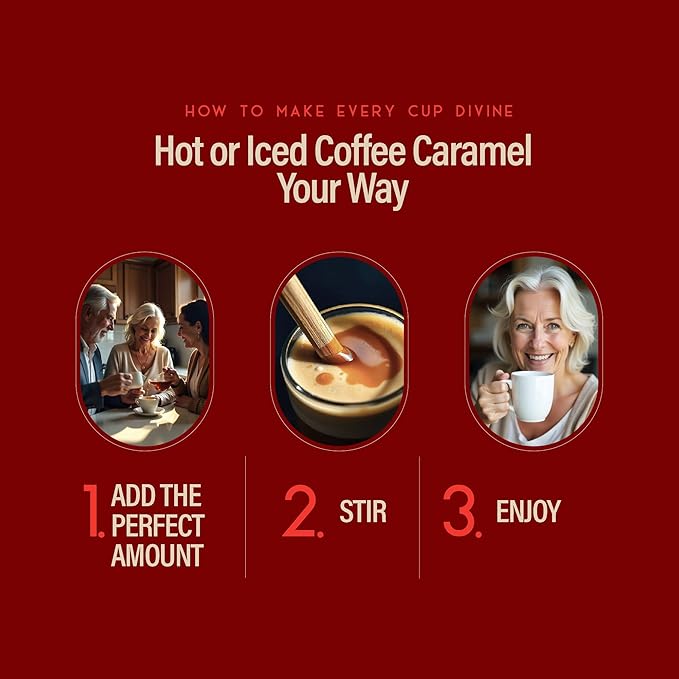 RIO Caramel Syrup for Coffee, Perfect for Hot or Iced Drinks, Rich, Sweet & Buttery Caramel Coffee Flavoring for Lattes, Macchiatos & Desserts, Barista-Grade Syrups for Home & Work - 700ml