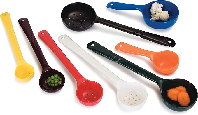 Carlisle FoodService Products 492104 Measure Miser Solid Measuring Spoon with Short Handle, 1 Ounce, Yellow