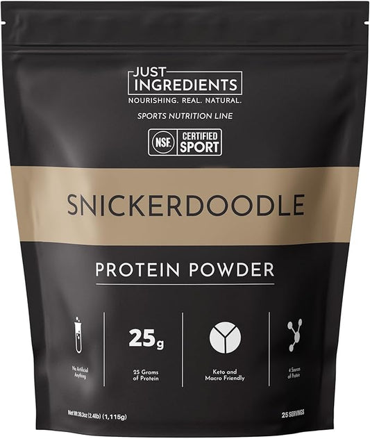 JUST INGREDIENTS Snickerdoodle Protein Powder - NSF