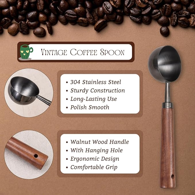 3pcs Coffee Bean Dosing Cup Set with Gift Box, Dosing Ceramic Cups Stainless Steel Spoon Portable Spray Bottle Static Reduction Precise Measuring for Espresso Tea Coffee Bar Accessories Kit