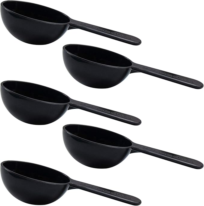 AUEAR, 5 Pack Tablespoon Coffee Scoop Plastic Measuring for Milk Powder Fruit Seed Spices