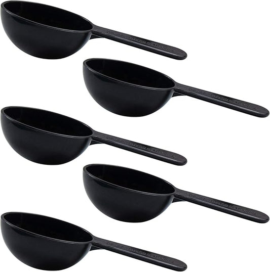 AUEAR, 5 Pack Tablespoon Coffee Scoop Plastic Measuring for Milk Powder Fruit Seed Spices