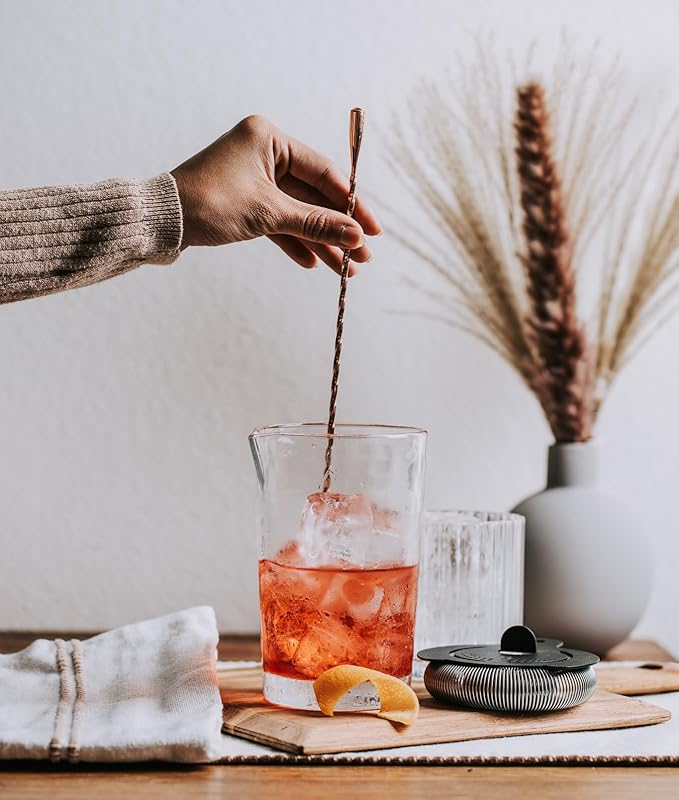 The Flagship Cocktail Mixing Glass | Professional Bar Tools & Barware for Bartending & Mixology | Bartender Mixing Pitcher | Cocktail Beaker for Drink Mixing