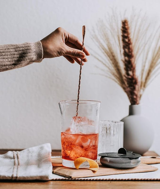 The Flagship Cocktail Mixing Glass | Professional Bar Tools & Barware for Bartending & Mixology | Bartender Mixing Pitcher | Cocktail Beaker for Drink Mixing