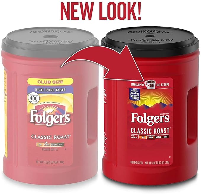 Folgers Classic Roast Ground Coffee , (#), 48 oz