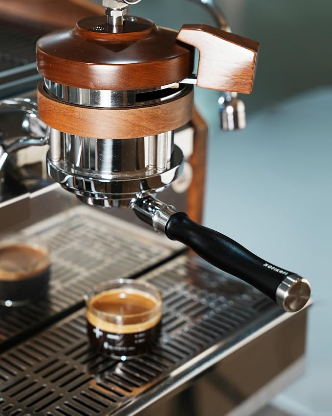 58mm Bottomless Portafilter For E61, Flair 58, ECM, Rocket, Sanremo, Synesso, Slayer, VBM Espresso Machine, 2 Ears Bottomless Naked Espresso Portafilter with 18g Filter Basket and Puck Screen