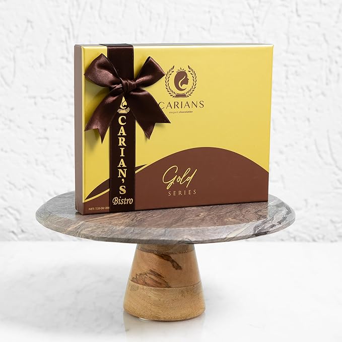 CARIANS Chocolate Gourmet Truffles Box, Assorted Pralines Box, Premium Gourmet Gift Basket, Assortment of Milk and Dark Chocolate Great for Anniversary, Thanksgiving, Christmas