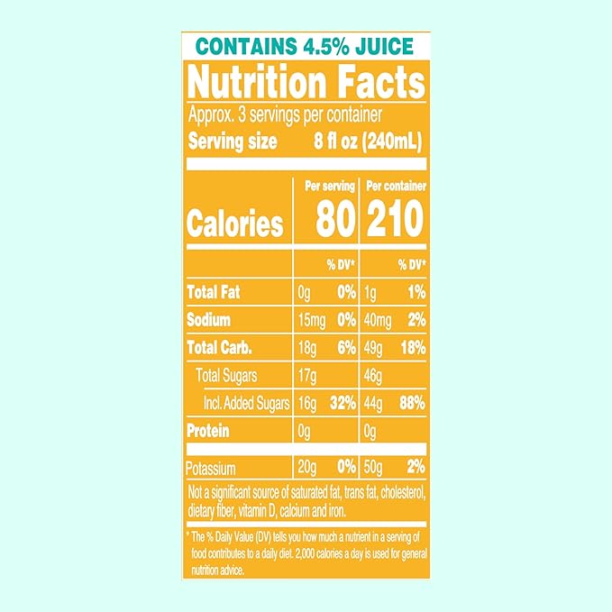 AriZona Whipped Pineapple Orange, Fruit Juice Drink - Big Can, 22 Fl Oz (Pack of 12)