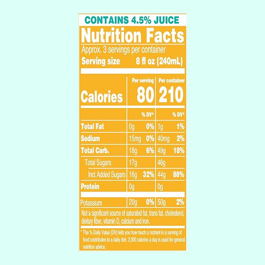 AriZona Whipped Pineapple Orange, Fruit Juice Drink - Big Can, 22 Fl Oz (Pack of 12)
