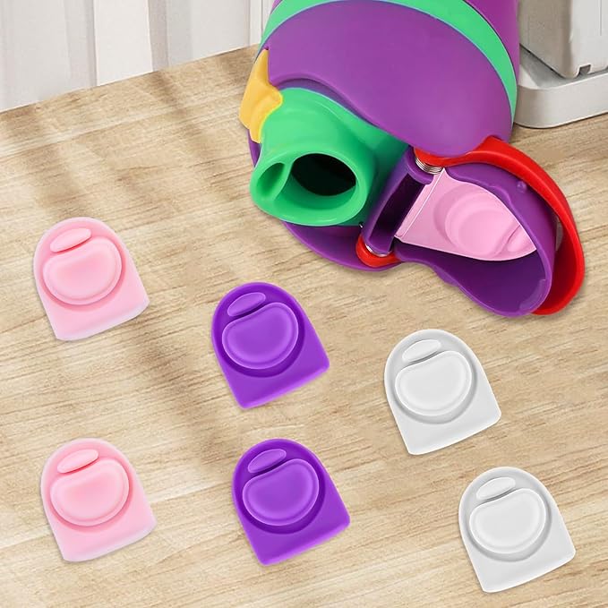 6 Pcs Replacement Seal Stopper Compatible with Owala FreeSip 16oz 32oz,Bottle Top Gasket Lid for Owala 16/19/24/32/40oz Seal Mouth Cap Silicone Stopper Parts Insert Accessories（3 colors 3）