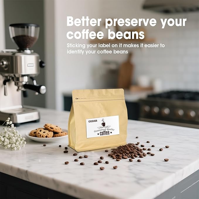 50 Count 16oz Coffee Bags with Valve,1lb Vented Coffee Beans Packaging Bags High Barrier Aluminumed Foil Flat Bottom Heat Sealed Side Zipper Resealable Storage Bag for Home or Business（Kraft paper）