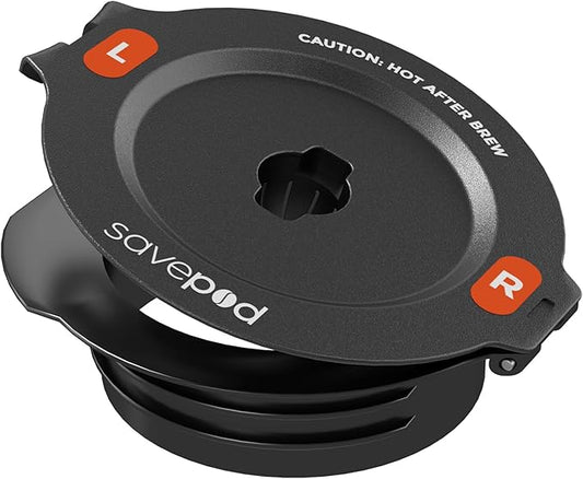 Savepod Pods Replacement Ring, Savepod Coffee Filter Dispenser, Reusable Pod Alternative, Single Serve Coffee Machine, Compatible with Keurig and K-Cup Brewers, Food Grade, BPA Free, 1 Hole