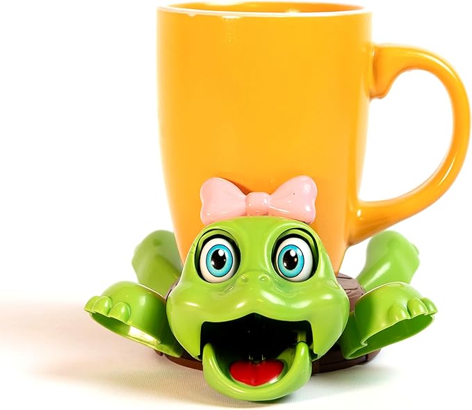 Funny Turtle Coaster, Cute Turtle with Pink Bow & Funny Face Expression,Turtle Cup Holder, Coaster for Desk & Home Decor, Gag Gift for Tortoise Lovers