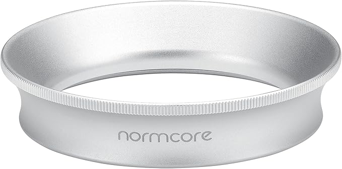 Normcore 58mm Espresso Dosing Funnel V2, Magnetic Dosing Ring, 18mm Anodized Aluminum with 15 Neodymium Fit 58 mm Bottomless Portafilter, Silver