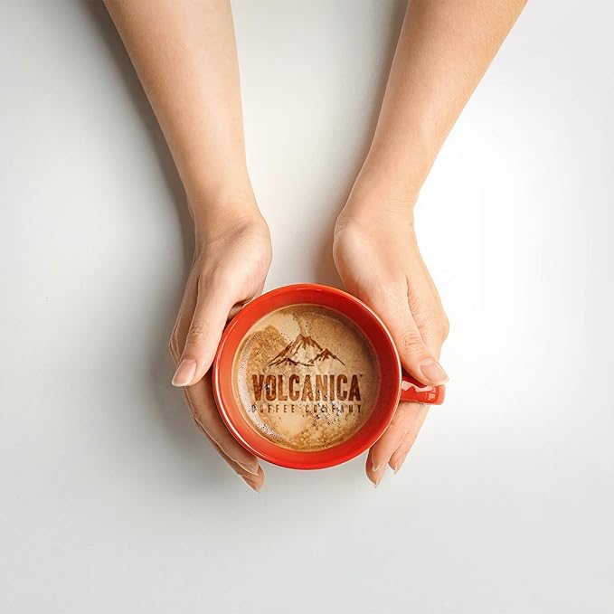 Volcanica Coffee, Dark Roast Coffee, Whole Bean, Fresh Roasted, 16-ounce