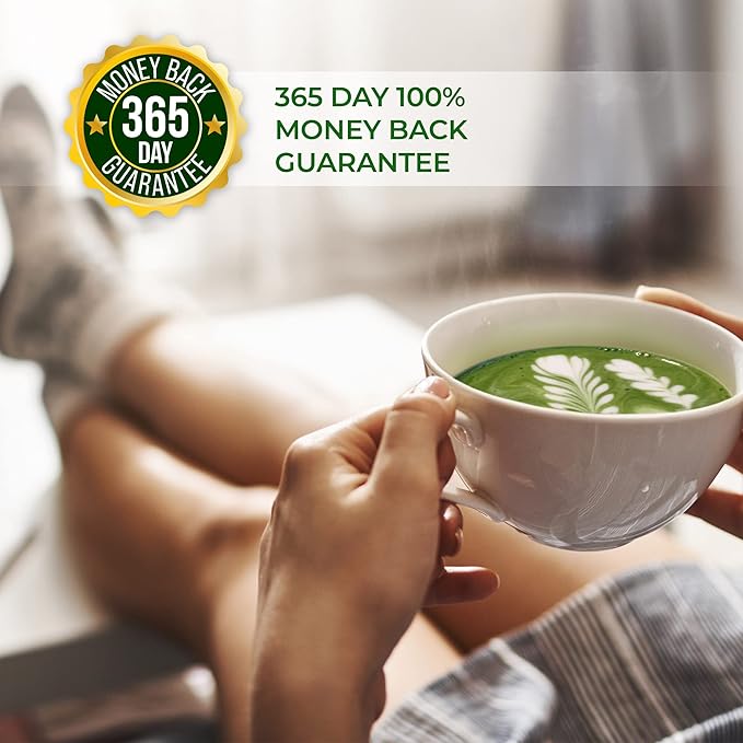 Organic Matcha Green Tea Powder (1 Lb) - 100% Pure Matcha for Smoothies Latte and Baking - Easy to Mix - Kosher Pareve