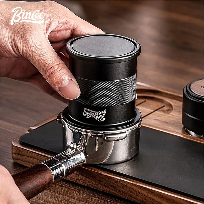 Bincoo 51mm Coffee Dosing Cup - Precision Grounds Dispenser,Espresso Pour-over Measuring Tool,Inverted Aroma Tasting Cup & Anti-Spill Powder Collector, Professional Brewing Accessories Kit