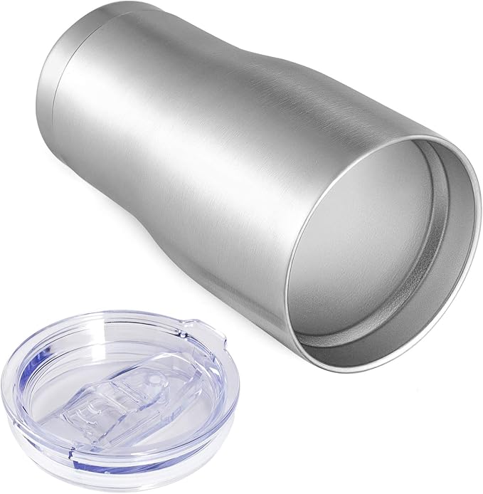 VEGOND 20oz Tumbler Stainless Steel Tumbler Cup with Lid And Straw Vacuum Insulated Double Wall Travel Coffee Mug(Stainless 12 Pack)