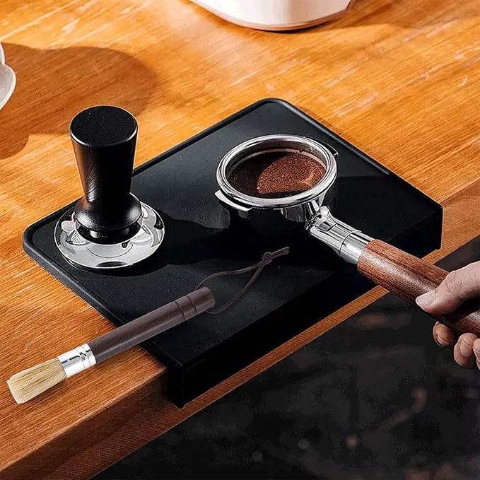 Coffee Grinder Cleaning Brush Espresso Brush Espresso Machine Cleaning Brushes with Wooden Handle and Natural Bristles Small Barista Brushes with Hanging Loop Bar Accessories for Barista Home Kitchen