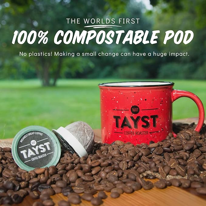 Tayst Coffee Pods, Bold Sampler Box Dark Roast, K Cups Compatible with Keurig Coffee Maker, Sustainable Single Serve, Pack of 240