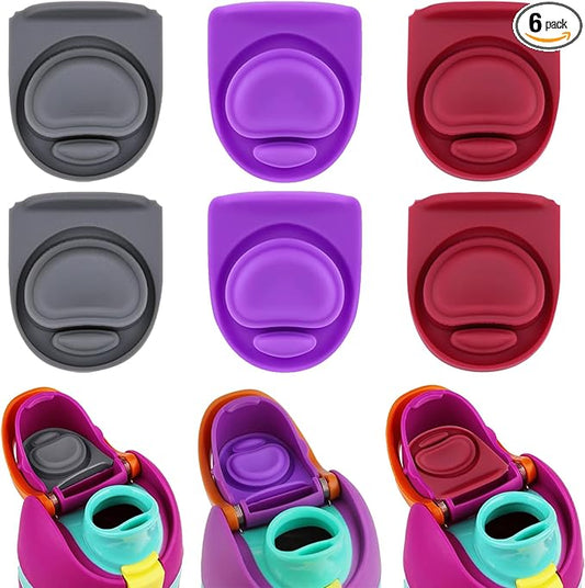 6pcs Rubber Seal Replacement Stopper Compatible with Owala Freesip 24oz 32oz,Water Bottle Top Lid Mouth Cap Insert Spout Gasket Replacement Silicone Parts Accessories for Owala 16/19/24/32/40oz