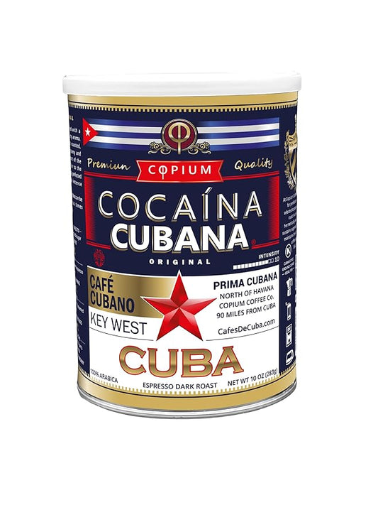 ORIGINAL - 100% Arabica Coffee - Intensity 10 - Café COPIUM ® 10 oz Can Ground Expresso.