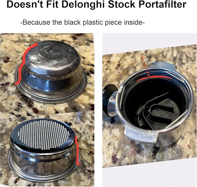 51mm Non Pressurized Filter Basket, Double Cup Sieve for 51mm Portafilter, 16 Grams of Powder Capacity - Holes Diameter 0.3mm * 500