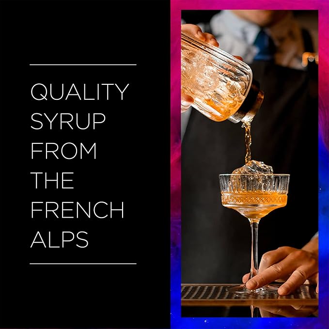 1883 Lavender Syrup for Drinks, Made in France, 1 Liter Plastic Bottle