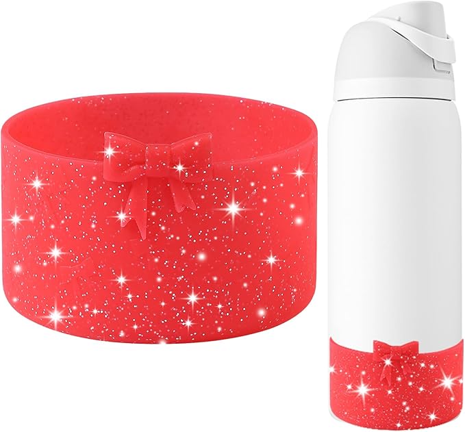 Silicone Bow Boot Water Bottles Accessories for Owala 32 oz WaterBottles