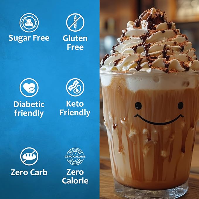 Syruvia Sugar Free Coffee Syrup, Dubai Chocolate Flavored Syrup for Drinks, Lattes, and Desserts – 25.4 fl oz, With Pump