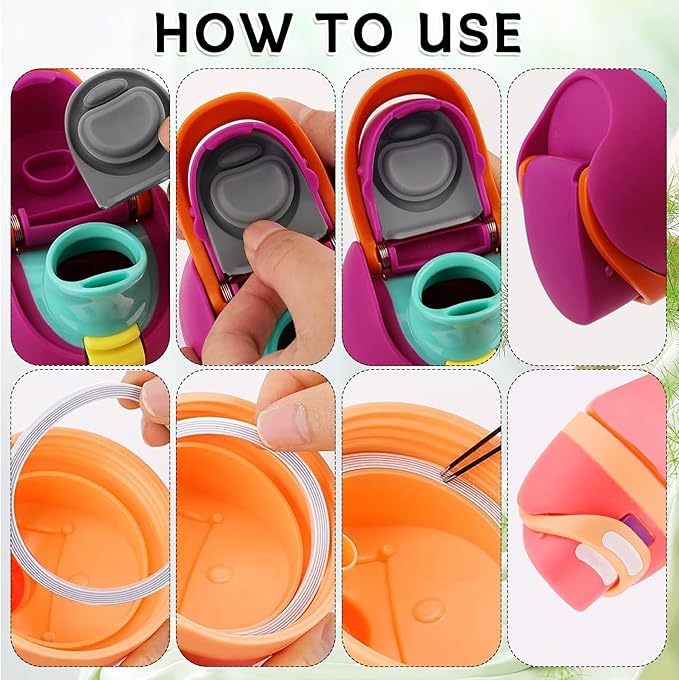 6 Sets Replacement Stopper and O Ring Gasket Compatible with Owala FreeSip 24oz 32oz,Water Bottle Lid Insert Cap Rubber Seal Parts for Owala 16/19/24/32/40oz Mouthpiece Accessories Z6S5