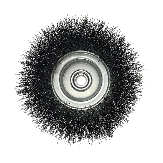 Mercer Industries 188030 - 4" x 5/8"-11 Crimped Cup Brush, .014 Carbon Steel Wire