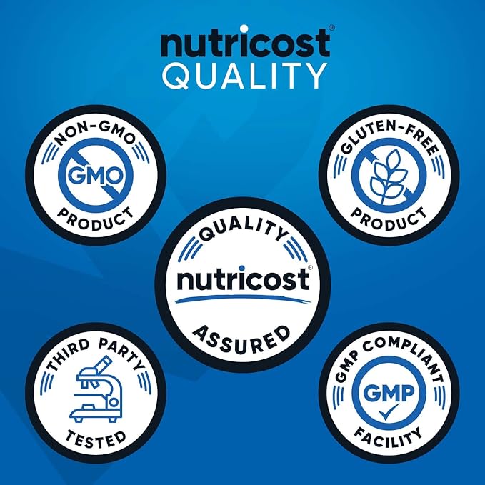 Nutricost BCAA Powder (Watermelon, 90 Serv) - Optimal 2:1:1 Ratio