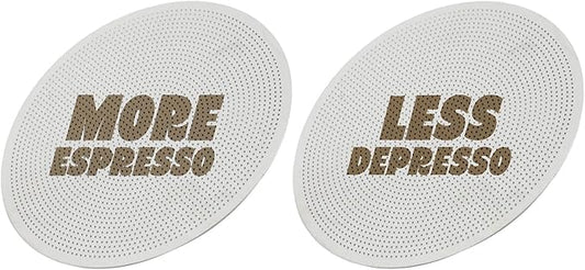 2packs 58.35mm Espresso Puck Screen, 0.9mm 150μm Ultra Thin Coffee Espresso Filter Screen - Mesh Reusable Filter for Espresso Portafilter Filter Basket 58mm