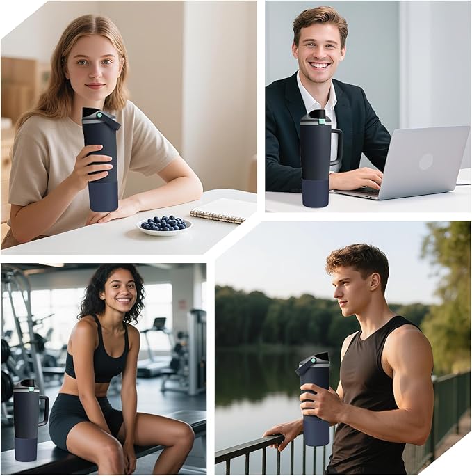 Silicone Higher Boot Compatible with Owala 30oz & 40oz FreeSip Sway Bottles & Tumblers, Large Protection Anti-slip Bottom Cover Sleeve for Freesip Sway Tumbler and Bottle