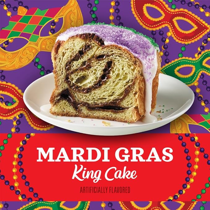 Community Coffee Mardi Gras King Cake Flavored 32 Ounces, Medium Roast Ground Coffee, 32 Ounce Bag (Pack of 2)