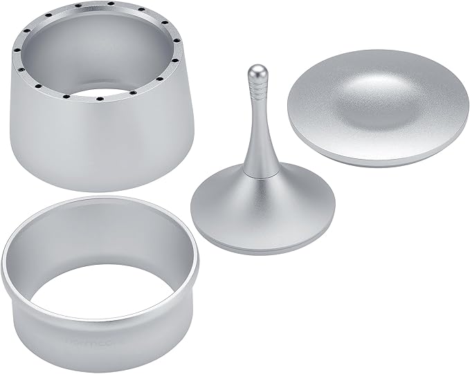 Normcore 58mm 2-in-1 Magnetic Dosing Cup, Espresso Dosing Funnel with Portafilter Dosing Cup, Barista Coffee Grinder Dosing Tools Fit 58 mm Basket, Silver