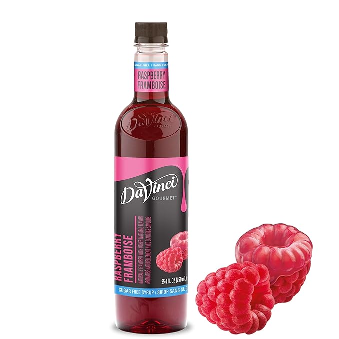 DaVinci Gourmet Sugar-Free Raspberry Syrup, 25.4 Fluid Ounces (Pack of 1)